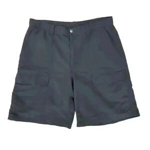 The North Face Men's Charcoal Nylon Cargo Shorts